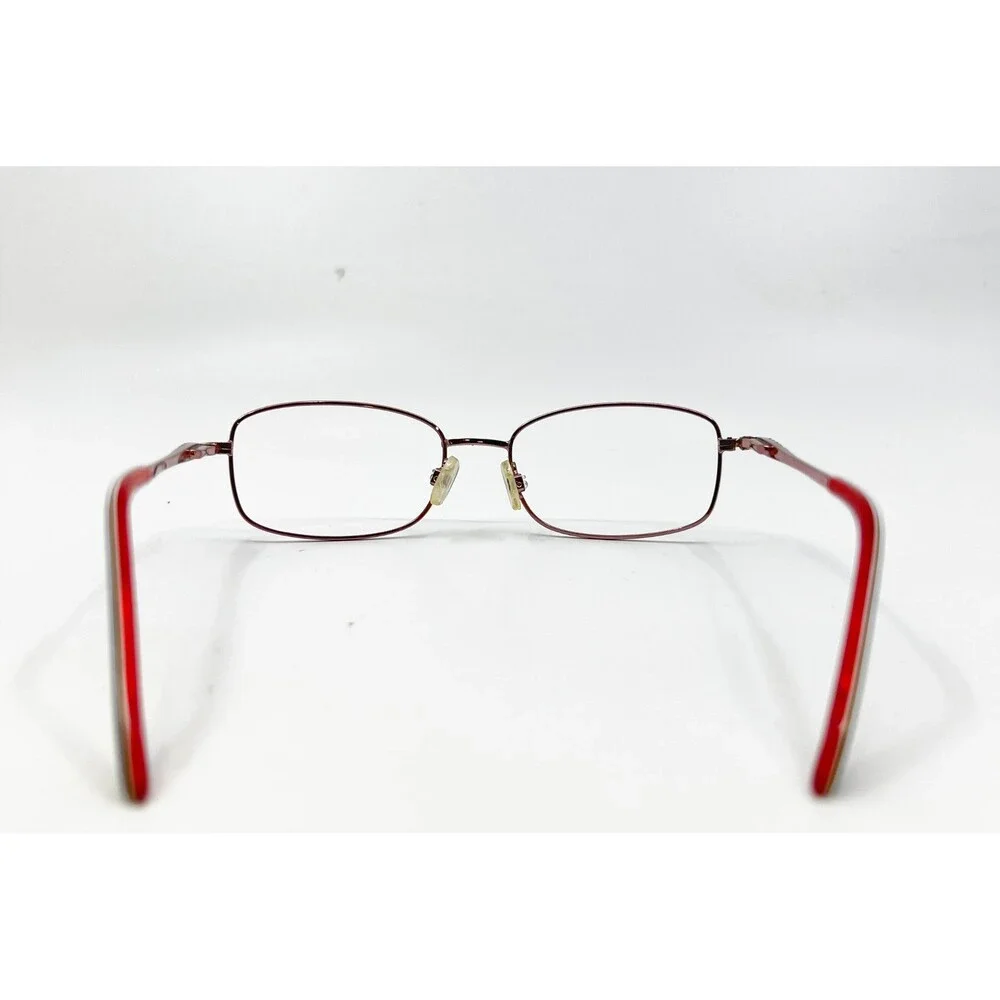 Genevieve Eyeglasses Women Burgundy Pink Holly Rectangular Frames 54-19-140